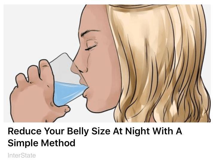 belly fat ad example