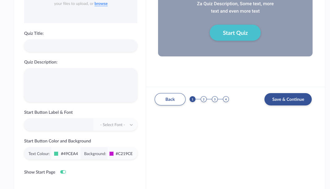 Quiz builder