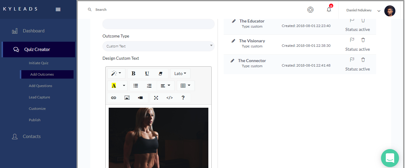customize the results