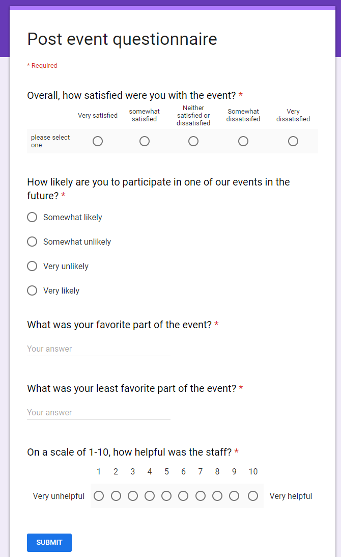 quantitative research using questionnaires