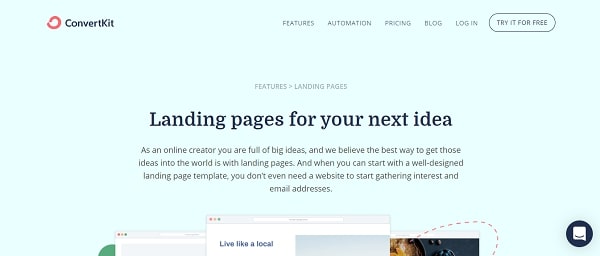 ConvertKit Landing Pages