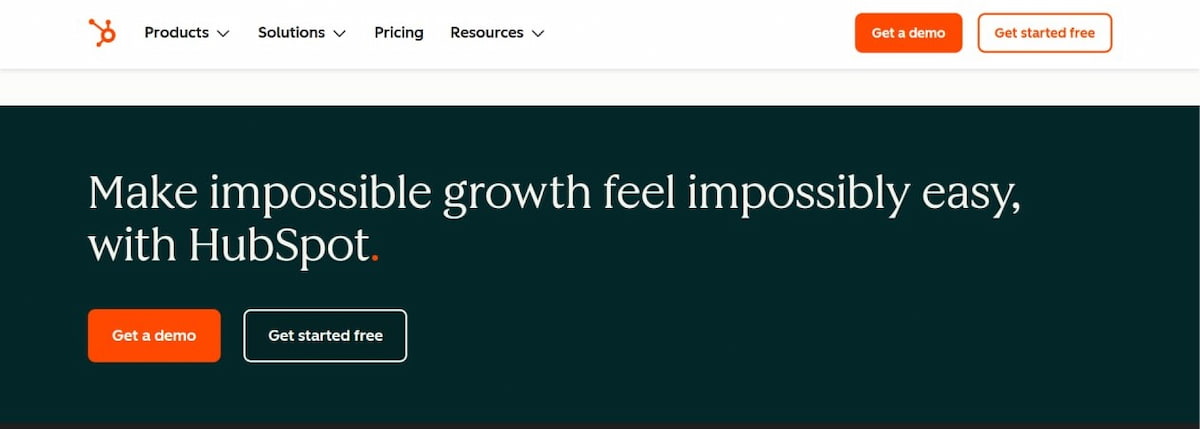 Hubspot main page