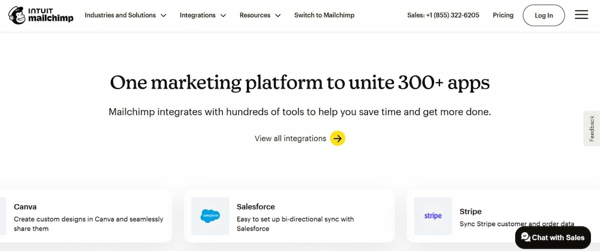 Mailchimp website